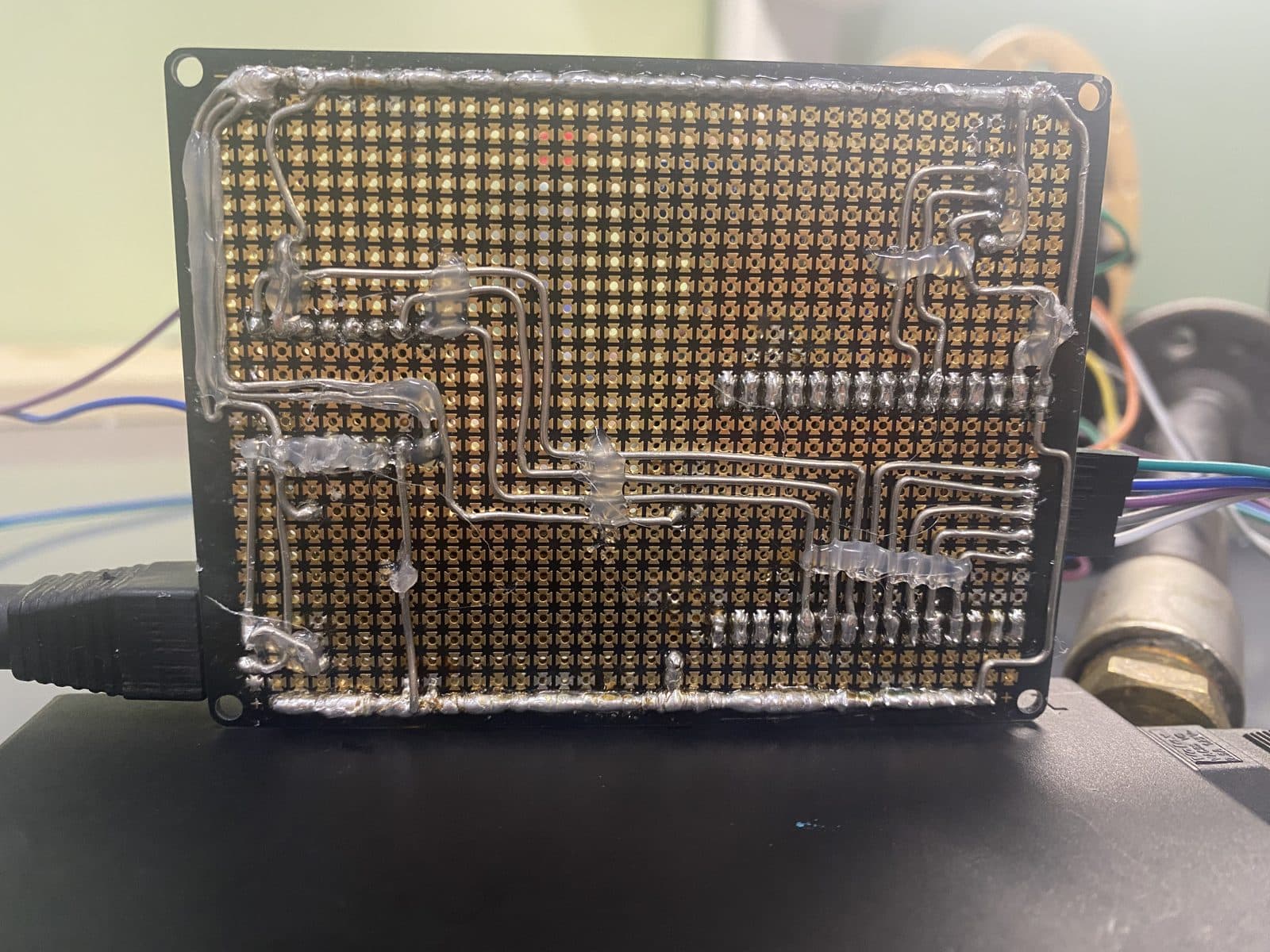 Final protoboard connections